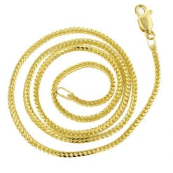 LUXURMAN Solid 14K White Gold Franco Chain For Men & Women 1.2mm Wide 15 LUXURMAN Solid 14K White Gold Franco Chain For Men & Women 1.2mm Wide -H'Hen Sale Store luxurman solid 14k gold franco chain for men women 12mm wide backye