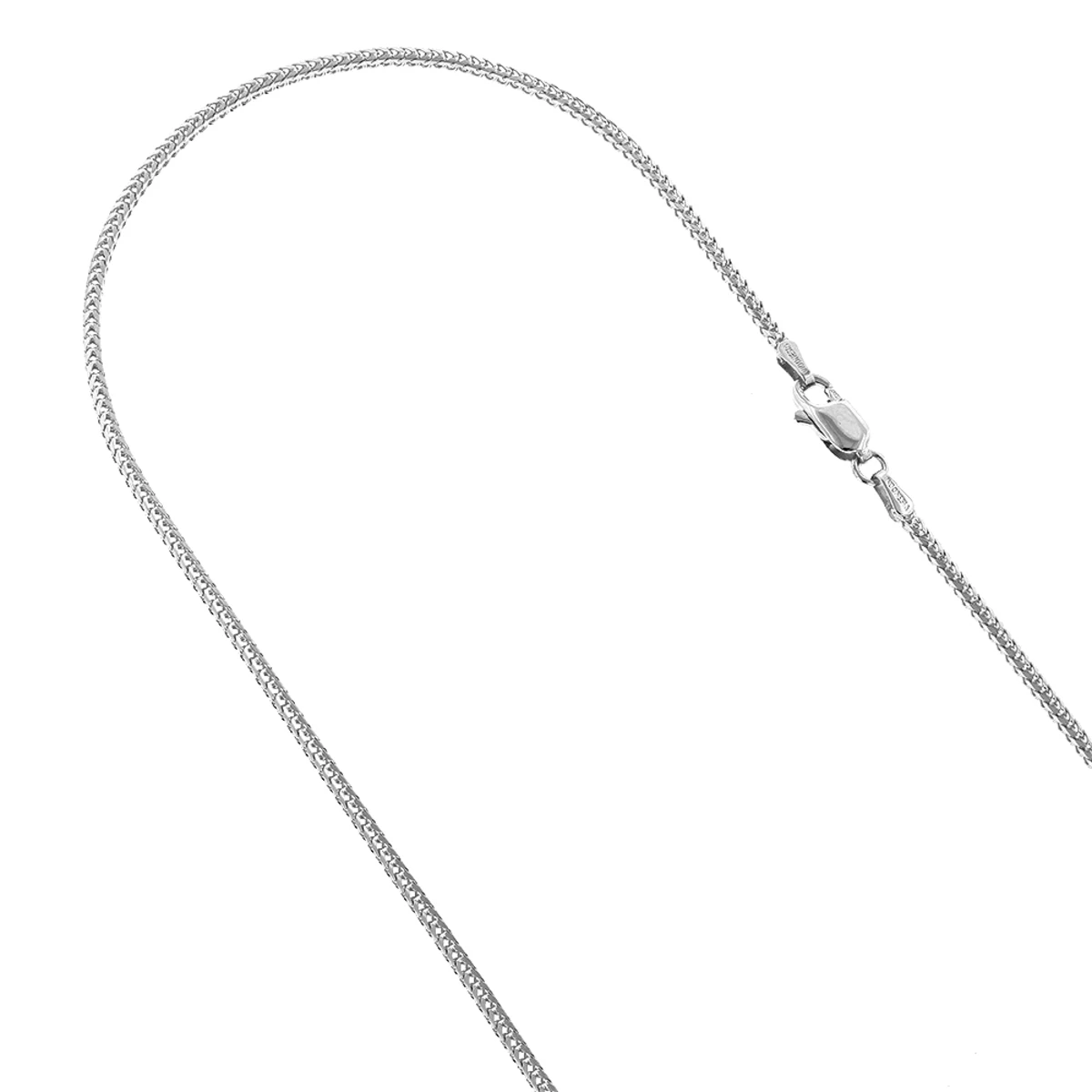 LUXURMAN Solid 14K White Gold Franco Chain For Men & Women 1.2mm Wide 3 LUXURMAN Solid 14K White Gold Franco Chain For Men & Women 1.2mm Wide