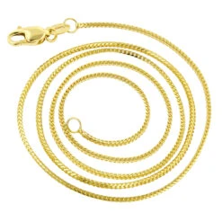 LUXURMAN Solid 14K White Gold Franco Chain For Women 0.9mm Wide 15 LUXURMAN Solid 14K White Gold Franco Chain For Women 0.9mm Wide -H'Hen Sale Store luxurman solid 14k gold franco chain for women 09mm wide backye