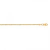 LUXURMAN Solid 14K Yellow Gold Ice Chain For Men & Women 1.3mm Wide