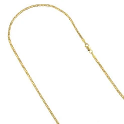 LUXURMAN Solid 14K Yellow Gold Mariner Chain For Men & Women 1.7mm Wide