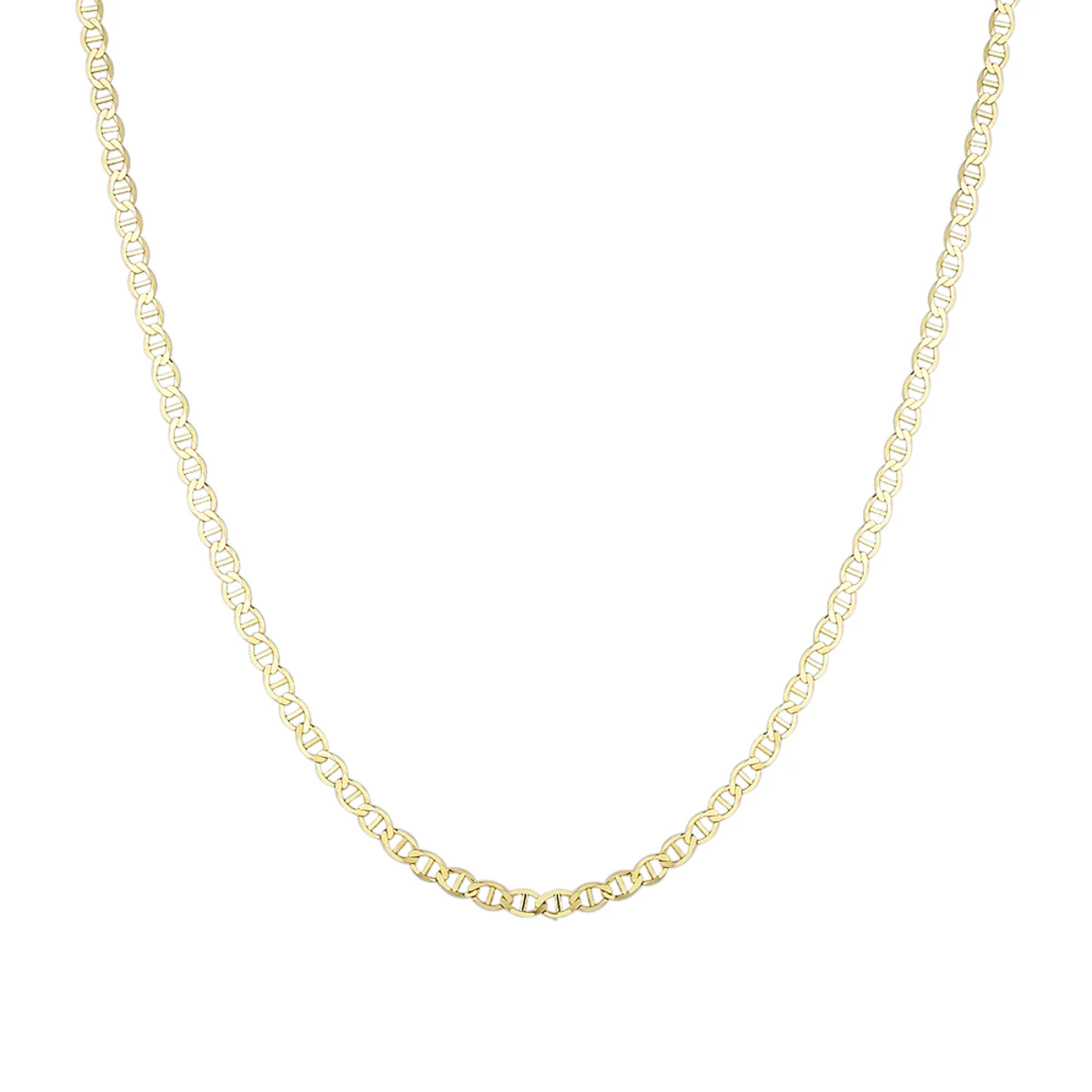 LUXURMAN Solid 14K Yellow Gold Mariner Chain For Men & Women 4.5mm Wide 5 LUXURMAN Solid 14K Yellow Gold Mariner Chain For Men & Women 4.5mm Wide - Image 3