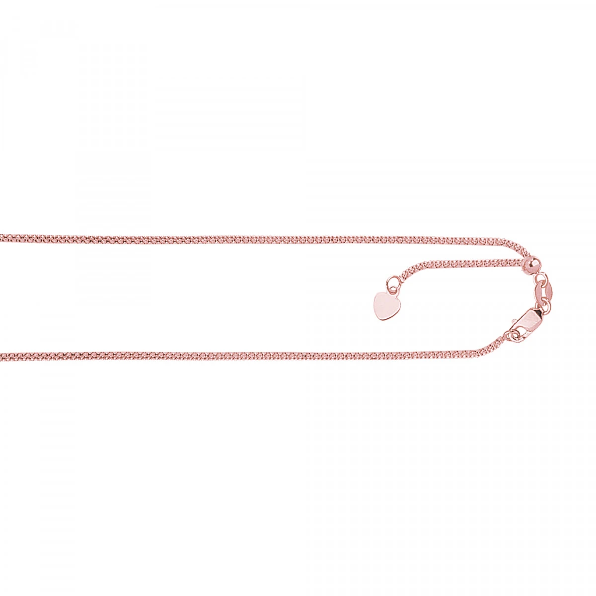 LUXURMAN Solid 14K Yellow Gold Popcorn Chain For Men & Women Adjustable 1.3mm 5 LUXURMAN Solid 14K Yellow Gold Popcorn Chain For Men & Women Adjustable 1.3mm - Image 3