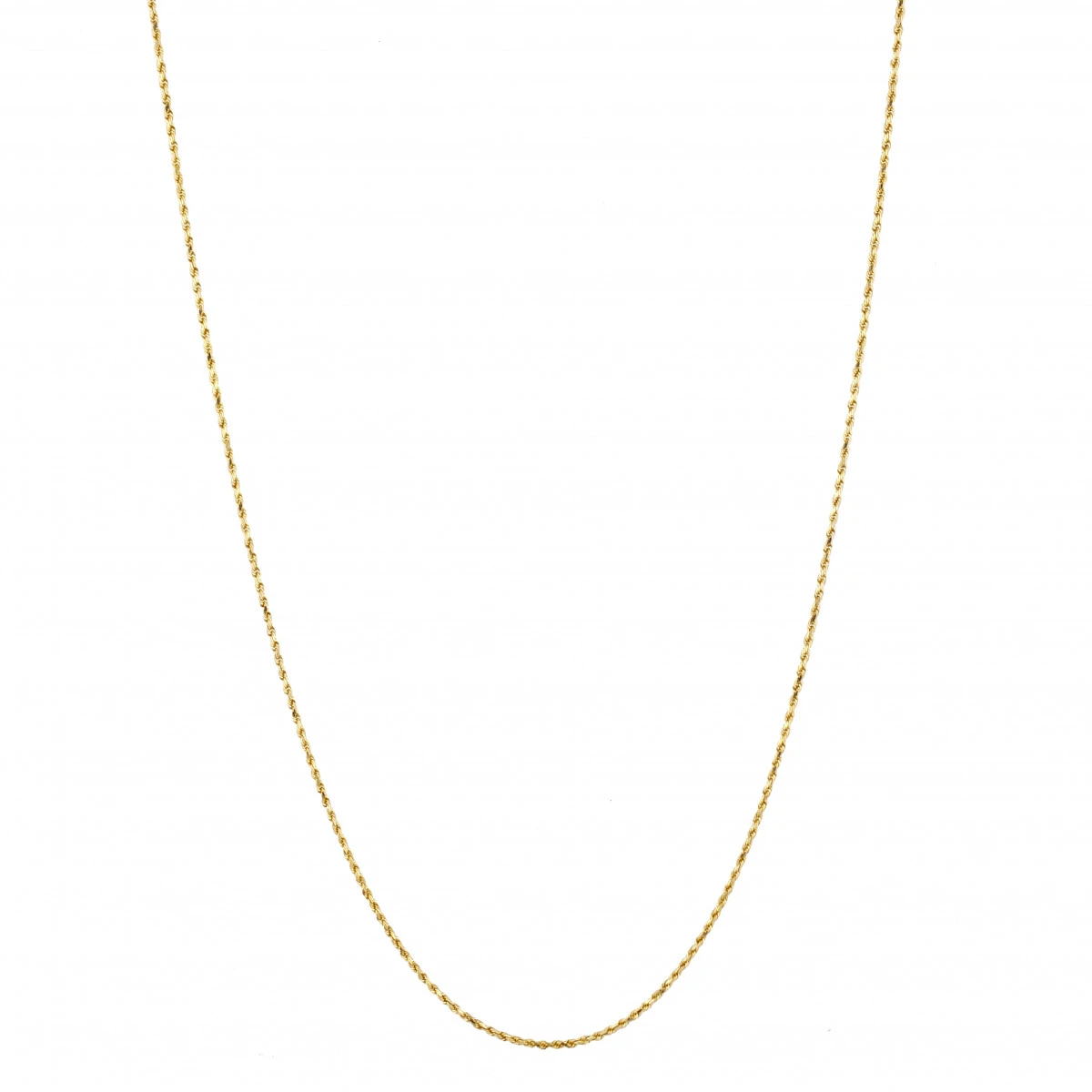 LUXURMAN Solid 14K Yellow Gold Rope Chain For Men & Women 2.5mm Wide 5 LUXURMAN Solid 14K Yellow Gold Rope Chain For Men & Women 2.5mm Wide - Image 3