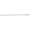 LUXURMAN Solid 14K White Gold Diamond Cut 1.3mm Rope Chain For Men & Women