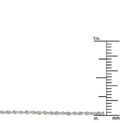 LUXURMAN Solid 14K White Gold Rope Chain For Men & Women Diamond Cut 1.3mm -H'Hen Sale Store luxurman solid 14k gold rope chain for men women diamond cut 13mm rulerwh