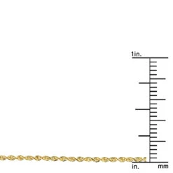 LUXURMAN Solid 14K White Gold Rope Chain For Men & Women Diamond Cut 1.3mm -H'Hen Sale Store luxurman solid 14k gold rope chain for men women diamond cut 13mm rulerye