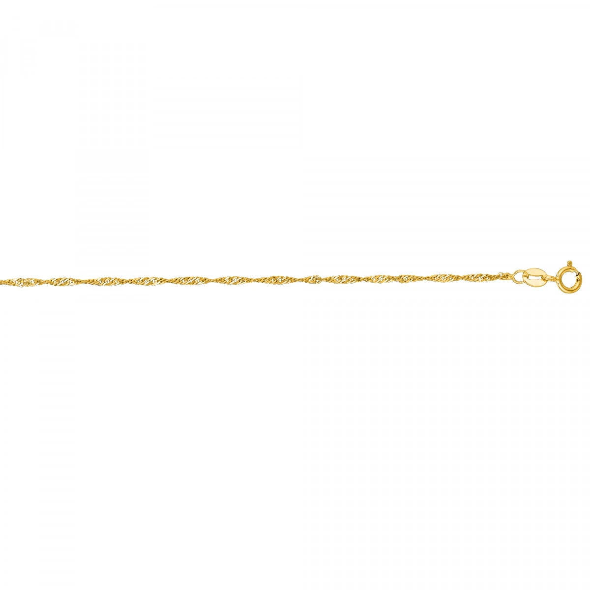 LUXURMAN 1.5mm Wide Solid 14K Yellow Gold Singapore Chain For Men & Women 3 LUXURMAN 1.5mm Wide Solid 14K Yellow Gold Singapore Chain For Men & Women
