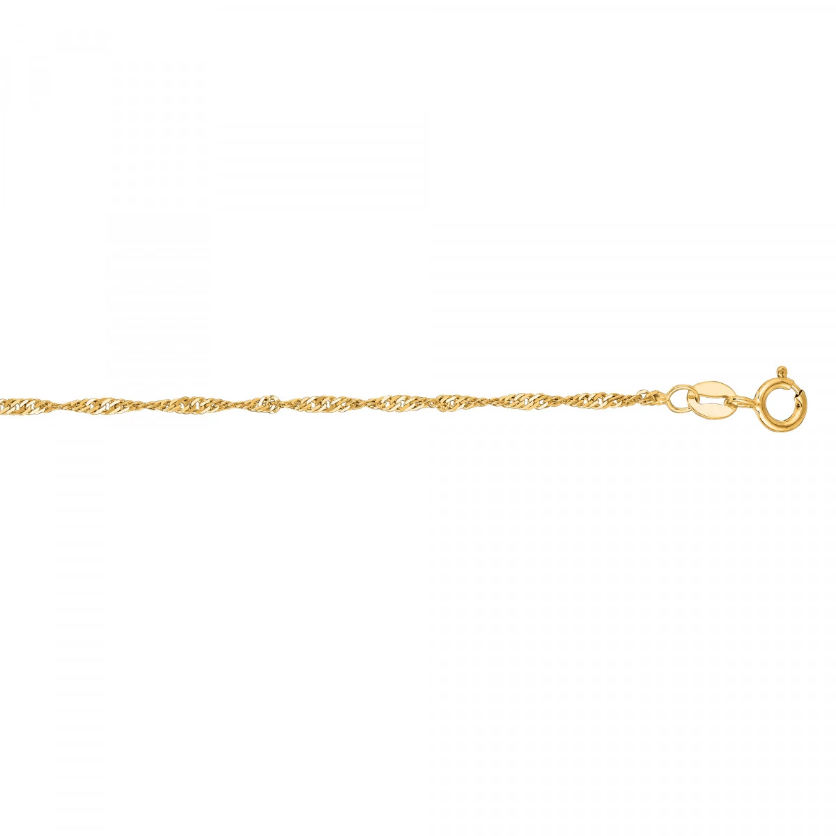 LUXURMAN Solid 14K Yellow Gold Singapore Chain For Men And Women 1.5mm 3 LUXURMAN Solid 14K Yellow Gold Singapore Chain For Men And Women 1.5mm