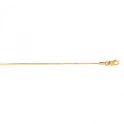 LUXURMAN Solid 14K Yellow Gold Snake Chain For Women Octagon 0.8mm Wide