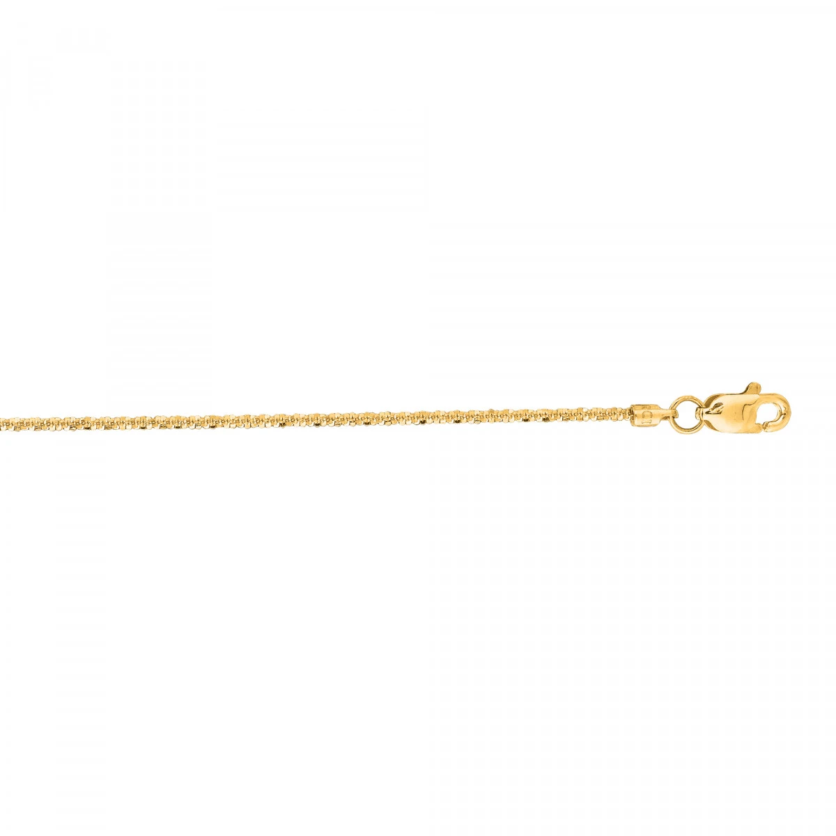 LUXURMAN Solid 14K Yellow Gold Sparkle Chain For Women 1.1mm Wide 3 LUXURMAN Solid 14K Yellow Gold Sparkle Chain For Women 1.1mm Wide