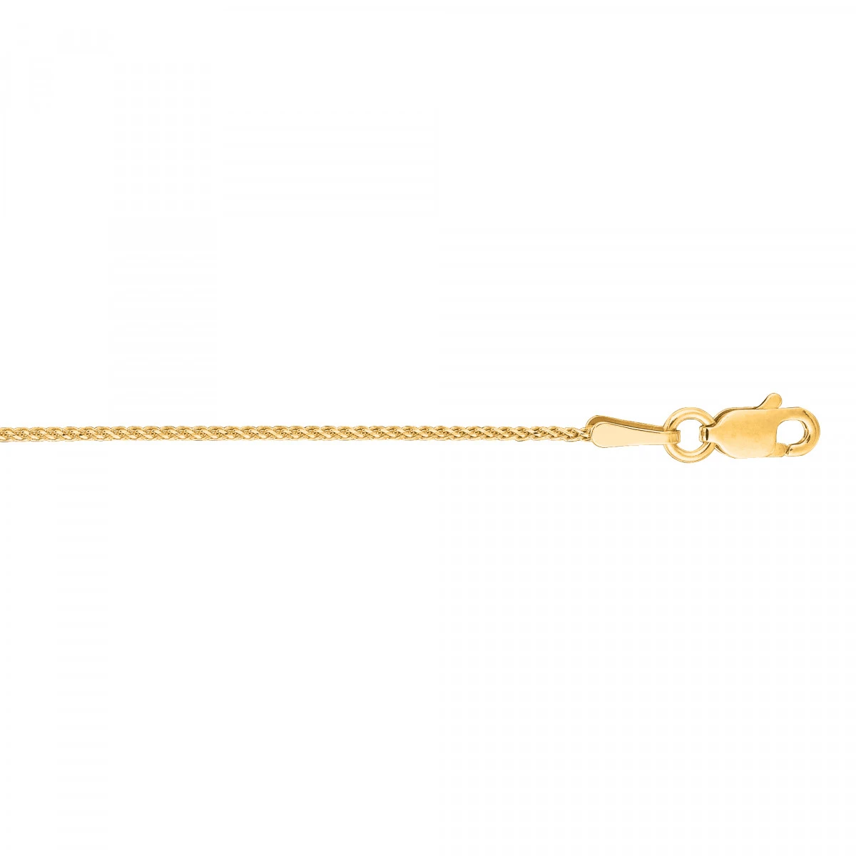 LUXURMAN Solid 14K Yellow Gold Wheat Chain For Women Round Diamond Cut 1mm 3 LUXURMAN Solid 14K Yellow Gold Wheat Chain For Women Round Diamond Cut 1mm