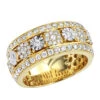 Luxurman Unique Men's Diamond Wedding Band 14K Yellow Gold 2.25ct Anniversary Ring