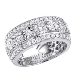 Luxurman Unique Men's Diamond Wedding Band 14K Yellow Gold 2.25ct Anniversary Ring -H'Hen Sale Store luxurman unique mens diamond wedding band 14k gold 2 25ct anniversary ring wh