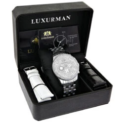 Luxurman Men's Diamond Watch 3ct -H'Hen Sale Store luxurman watches mens diamond watch 3ct p 35271 4