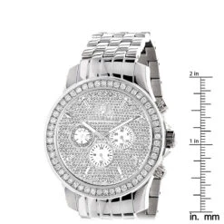 Luxurman Men's Diamond Watch 3ct -H'Hen Sale Store luxurman watches mens diamond watch 3ct p 35271 ruler