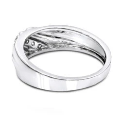 Men's 14K White Gold 5 Stone Diamond Wedding Band 0.20ct 11 Men's 14K White Gold 5 Stone Diamond Wedding Band 0.20ct -H'Hen Sale Store mens 14k 5 stone diamond wedding band 020ct p 22527 backwh