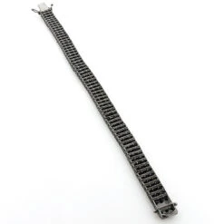 Men's 3 Row Black Diamond Bracelet 0.5ct In Sterling Silver 7 Men's 3 Row Black Diamond Bracelet 0.5ct In Sterling Silver -H'Hen Sale Store mens 3 row black diamond bracelet 062ct in sterling silver 2