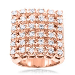 Men's 6 Row Diamond Ring W Round Diamonds 1.98ct -H'Hen Sale Store mens 6 row diamond ring w round diamonds 198ct p 5916 ro