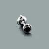 Men's Black Diamond Earring 0.40ct 14K White Gold Stud -H'Hen Sale Store mens black diamond earring 040ct 14k gold stud 1