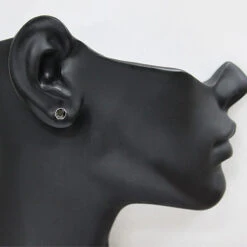 Men's Black Diamond Stud Earring 0.25ct 14K White Gold -H'Hen Sale Store mens black diamond stud earring 025ct 14k gold p 46794bod