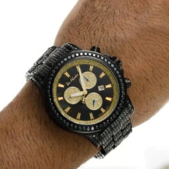 Men's Black Diamonds Watch 26.7ct Joe Rodeo Master Pilot 19 Men's Black Diamonds Watch 26.7ct Joe Rodeo Master Pilot -H'Hen Sale Store mens black diamonds watch 267ct joe rodeo master pilot p 22689 bod2
