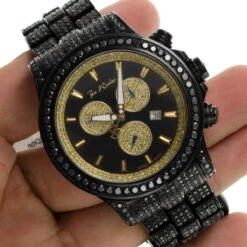 Men's Black Diamonds Watch 26.7ct Joe Rodeo Master Pilot 20 Men's Black Diamonds Watch 26.7ct Joe Rodeo Master Pilot -H'Hen Sale Store mens black diamonds watch 267ct joe rodeo master pilot p 22689 bod3