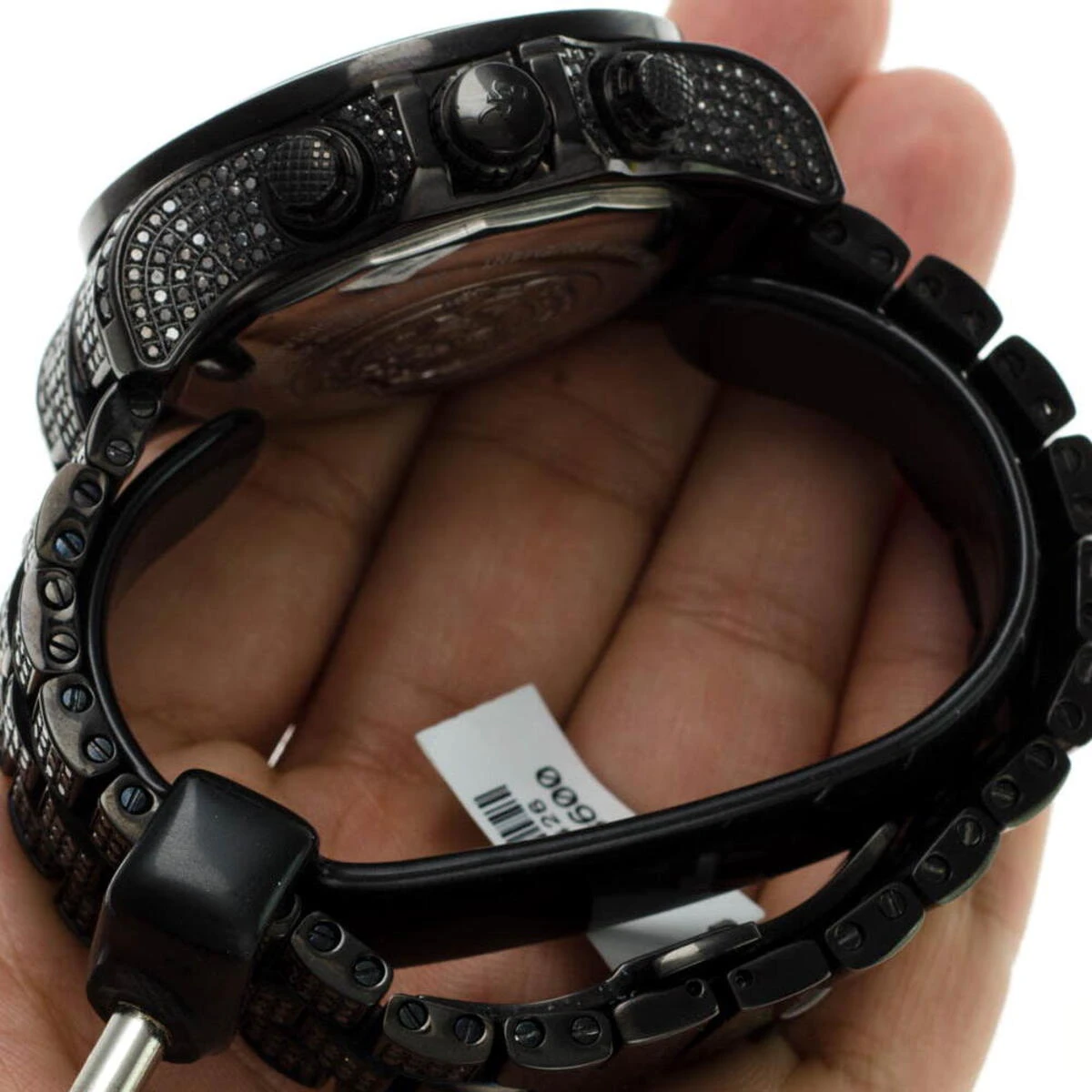 Men's Black Diamonds Watch 26.7ct Joe Rodeo Master Pilot 12 Men's Black Diamonds Watch 26.7ct Joe Rodeo Master Pilot - Image 10