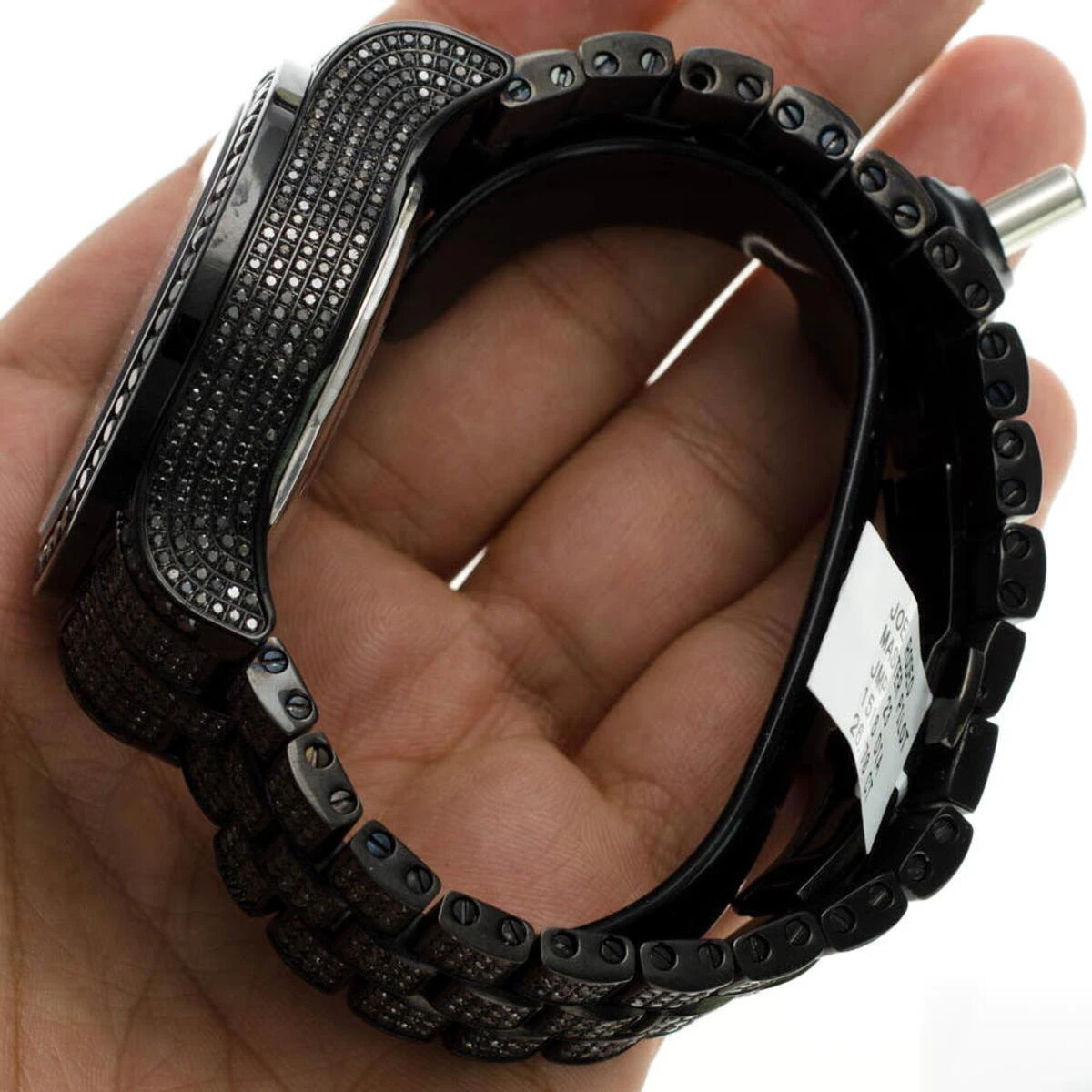 Men's Black Diamonds Watch 26.7ct Joe Rodeo Master Pilot 13 Men's Black Diamonds Watch 26.7ct Joe Rodeo Master Pilot - Image 11