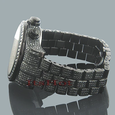 Men's Black Diamonds Watch 26.7ct Joe Rodeo Master Pilot 5 Men's Black Diamonds Watch 26.7ct Joe Rodeo Master Pilot - Image 3