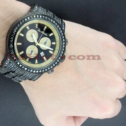 Men's Black Diamonds Watch 26.7ct Joe Rodeo Master Pilot 16 Men's Black Diamonds Watch 26.7ct Joe Rodeo Master Pilot -H'Hen Sale Store mens black diamonds watch 267ct joe rodeo master pilot p 22689bod
