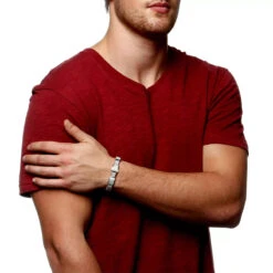 Men's 10K White Gold Pave Diamond Bracelet 4.60ct -H'Hen Sale Store mens bracelets 10k pave diamond bracelet 460ct p 38808 body white