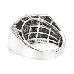 Men's Color Diamond Ring 0.61ct Sterling Silver -H'Hen Sale Store mens color diamond ring 061ct sterling silver p 47453 back