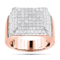 Men's Designer Diamond Ring 4.26ct 14K White Gold -H'Hen Sale Store mens designer diamond ring 426ct 14k p 44411 ro