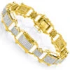 Men's Diamond 10K Yellow Gold 3.29ct Bracelet 2 Men's Diamond 10K Yellow Gold 3.29ct Bracelet -H'Hen Sale Store mens diamond bracelets 10k gold 329ct p 43623 ye