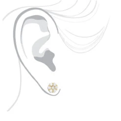 Men's Diamond Cluster Earring 14K Yellow Gold 1/2ct Single Stud 9 Men's Diamond Cluster Earring 14K Yellow Gold 1/2ct Single Stud -H'Hen Sale Store mens diamond cluster earring 14k gold 12ct single stud bod