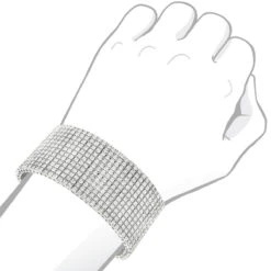 Sterling Silver Men's Diamond Cuff 2 Carat 12 Row Tennis Bracelet 8 Sterling Silver Men's Diamond Cuff 2 Carat 12 Row Tennis Bracelet -H'Hen Sale Store mens diamond cuff bracelet in sterling silver 216ct 3