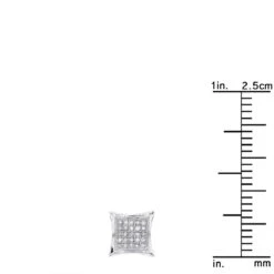 Men's Diamond Earring 0.09ct 10K White Gold Stud 17 Men's Diamond Earring 0.09ct 10K White Gold Stud -H'Hen Sale Store mens diamond earring 009ct 14k gold p 46693 rulerwh