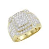 Men's 10K Yellow Gold 2.5 Carat Luxurman Diamond Pinky Ring For Men
