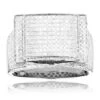 Men's Diamond Ring Sterling Silver 1.70ct -H'Hen Sale Store mens diamond ring sterling silver 170ct p 43096