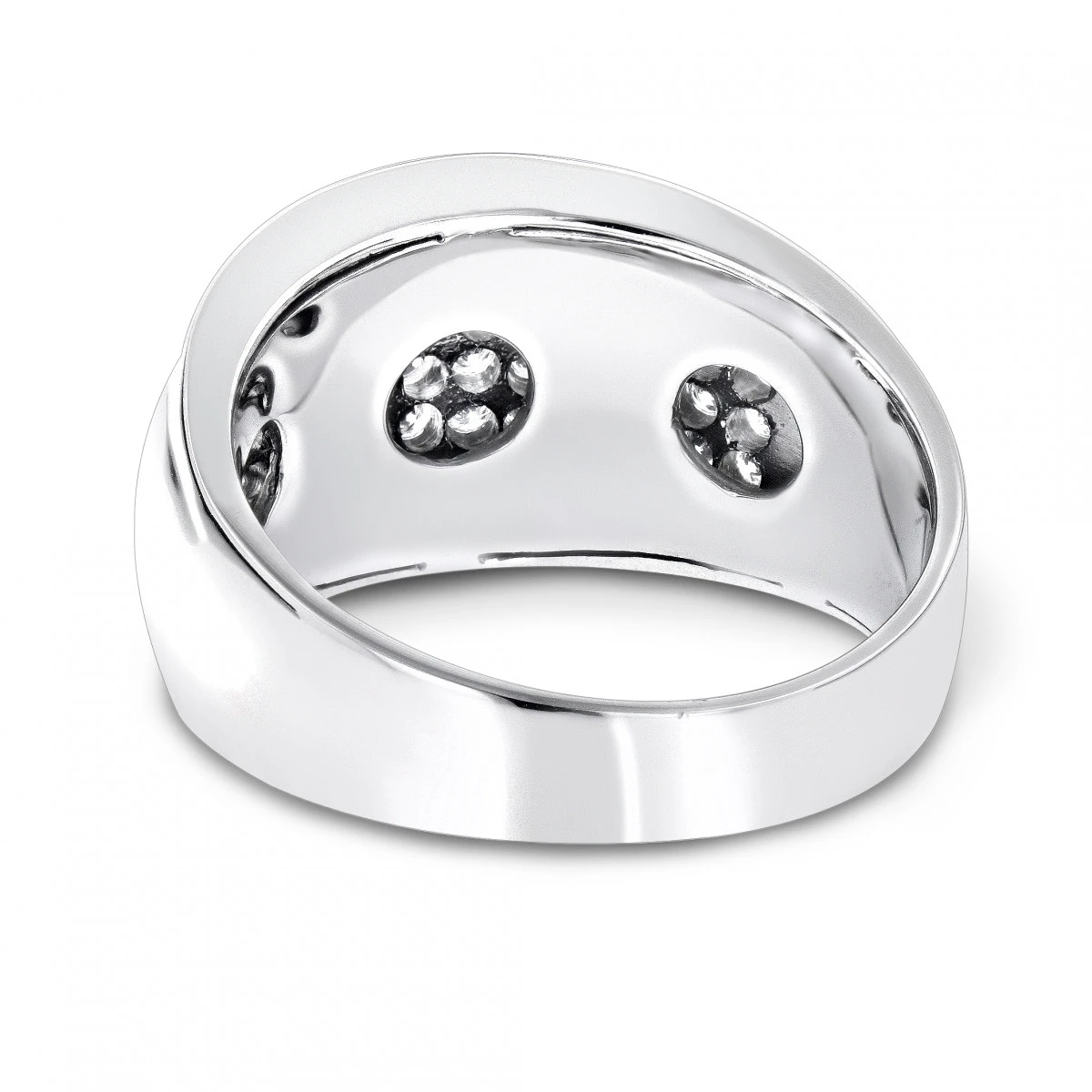 Men's 14K Yellow Gold Diamond Band By Luxurman 1.5ct 6 Men's 14K Yellow Gold Diamond Band By Luxurman 1.5ct - Image 4