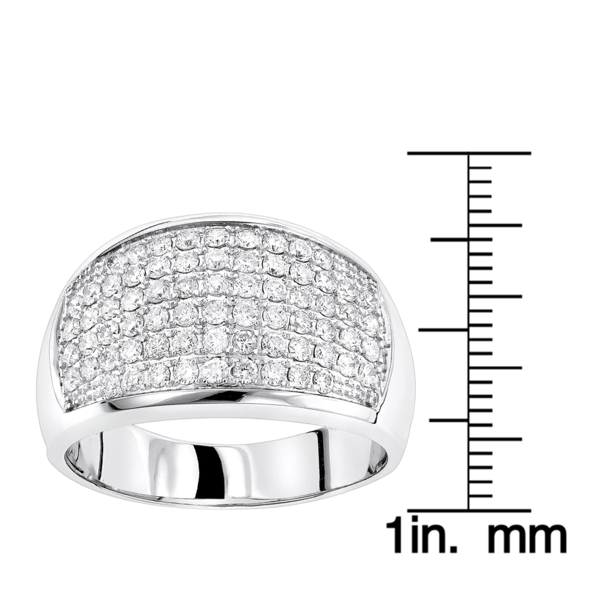 Men's 14K Yellow Gold Diamond Band By Luxurman 1.5ct 8 Men's 14K Yellow Gold Diamond Band By Luxurman 1.5ct - Image 6