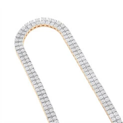 Men's Diamond Tennis Chain 10K Yellow Gold Affordable 2 Row Necklace 1ct 20 Men's Diamond Tennis Chain 10K Yellow Gold Affordable 2 Row Necklace 1ct -H'Hen Sale Store mens diamond tennis chain in real 10k gold affordable 2 row necklace 1ct 407129 rose 1672715764