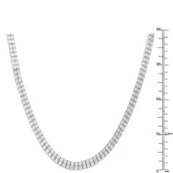 Men's Diamond Tennis Chain 10K Yellow Gold Affordable 2 Row Necklace 1ct 31 Men's Diamond Tennis Chain 10K Yellow Gold Affordable 2 Row Necklace 1ct -H'Hen Sale Store mens diamond tennis chain in real 10k gold affordable 2 row necklace 1ct 407129 ruler white