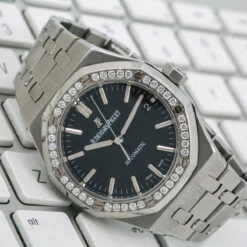 Men's Diamond Watch Audemars Piguet Royal Oak 37mm Black Dial 8 Men's Diamond Watch Audemars Piguet Royal Oak 37mm Black Dial -H'Hen Sale Store mens diamond watch audemars piguet royal oak 37 mm black dial w00835 0E8A9715 2048x2048