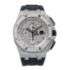 Men's Diamond Watch Audemars Piguet Royal Oak Offshore 44mm White Dial