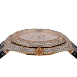 Men's Diamond Watch Audemars Piguet Royal Oak Selfwinding 18K Gold -H'Hen Sale Store mens diamond watch audemars piguet royal oak selfwinding rose gold w00736 0E8A0310 2048x2048