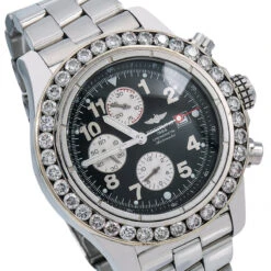 Men's Diamond Watch Breitling Super Avenger 48mm Black Dial W00793 -H'Hen Sale Store mens diamond watch breitling super avenger 48 mm black dial w00793 0E8A5942 2048x2048