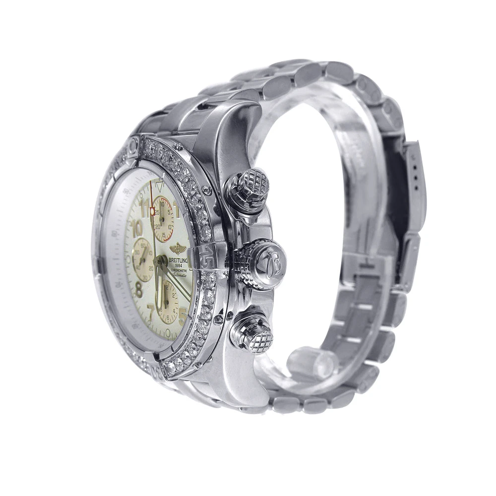 Men's Diamond Watch Breitling Super Avenger 48.5mm White Dial 4 Men's Diamond Watch Breitling Super Avenger 48.5mm White Dial - Image 2