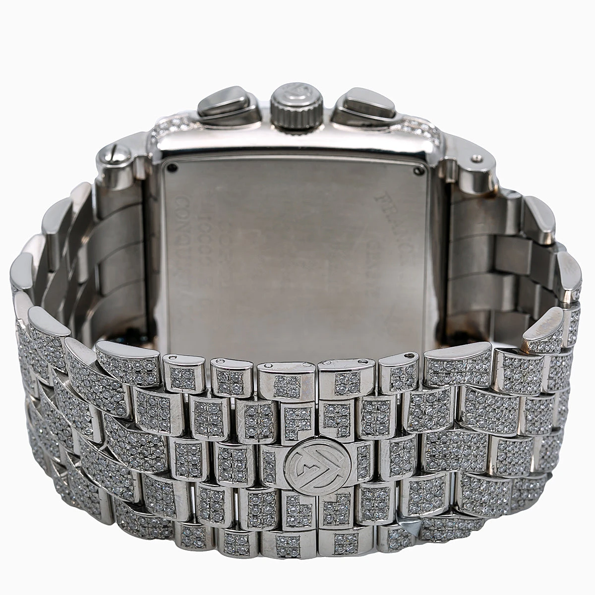 Men's Diamond Watch Franck Muller Conquistador Cortez 18K Gold White Dial 6 Men's Diamond Watch Franck Muller Conquistador Cortez 18K Gold White Dial - Image 4